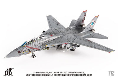 Pre-Order JC Wings Military JCW-72-F14-024 1:72 F-14B Tomcat U.S. NAVY VF-102 Diamondbacks, Operation Enduring Freedom, 2001