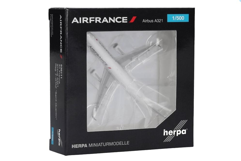 Herpa Wings 1:500 Air France Airbus A321 diecast model airplane