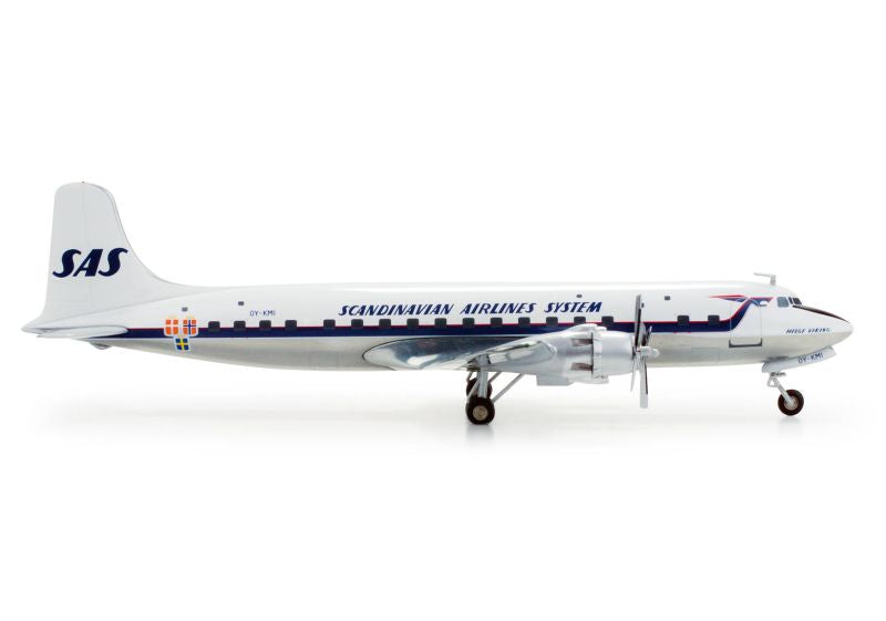 Herpa Wings 553575 1:200 SAS Airlines Douglas DC-6 OY-KMI