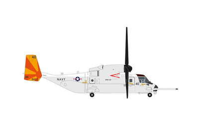 Pre-Order Herpa Wings 573962 1:200 Bell/Boeing CMV-22B Osprey VRM-40 "Mighty Bisons", Naval Station Norfolk 169457 / JM-40