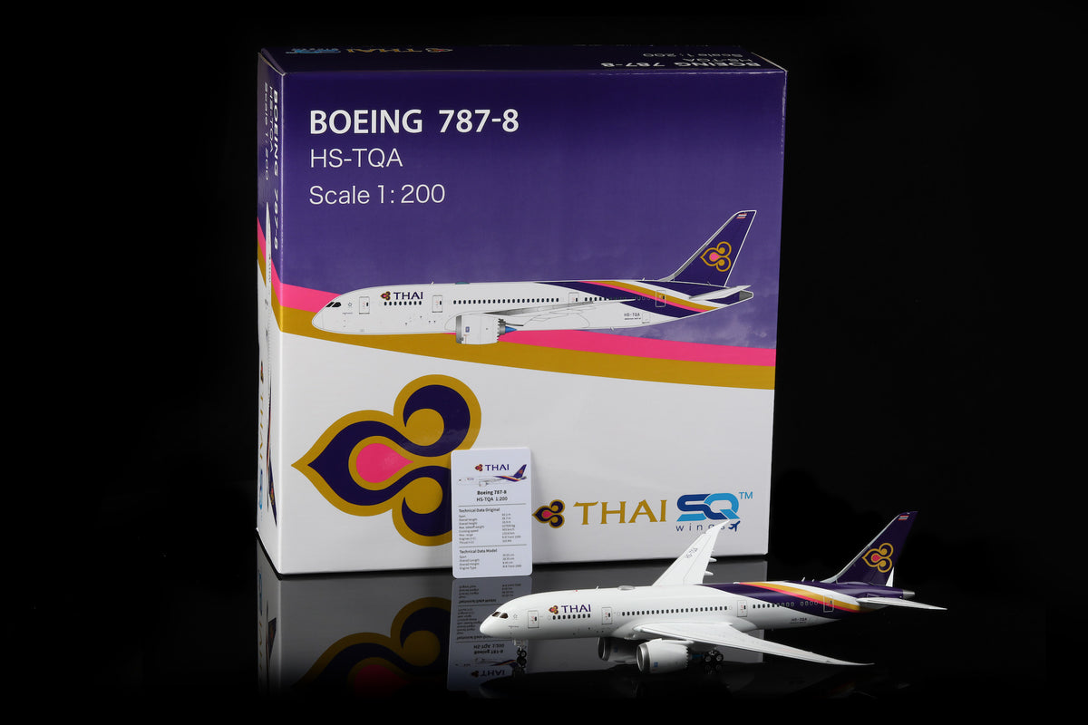 SQ Wings L2030 1:200 Thai Airways Boeing 787-8 HS-TQA diecast model airplane