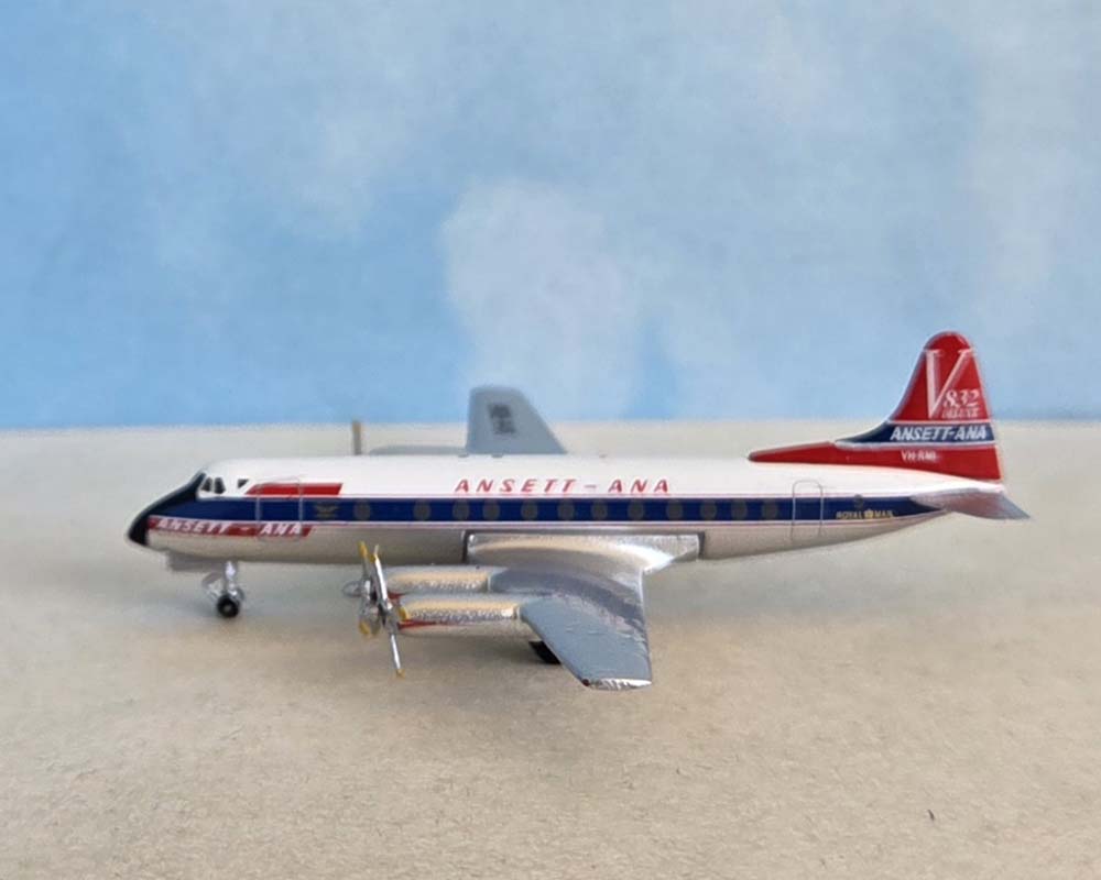 Aero Classics AC411539 1:400 Ansett ANA Viscount 832 VH-RMI