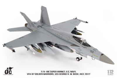 Pre-Order JC Wings JCW-72-F18-021 1:72 F/A-18E Super Hornet U.S. NAVY VFA-87 Golden Warriors, USS George H. W. Bush,July,2017