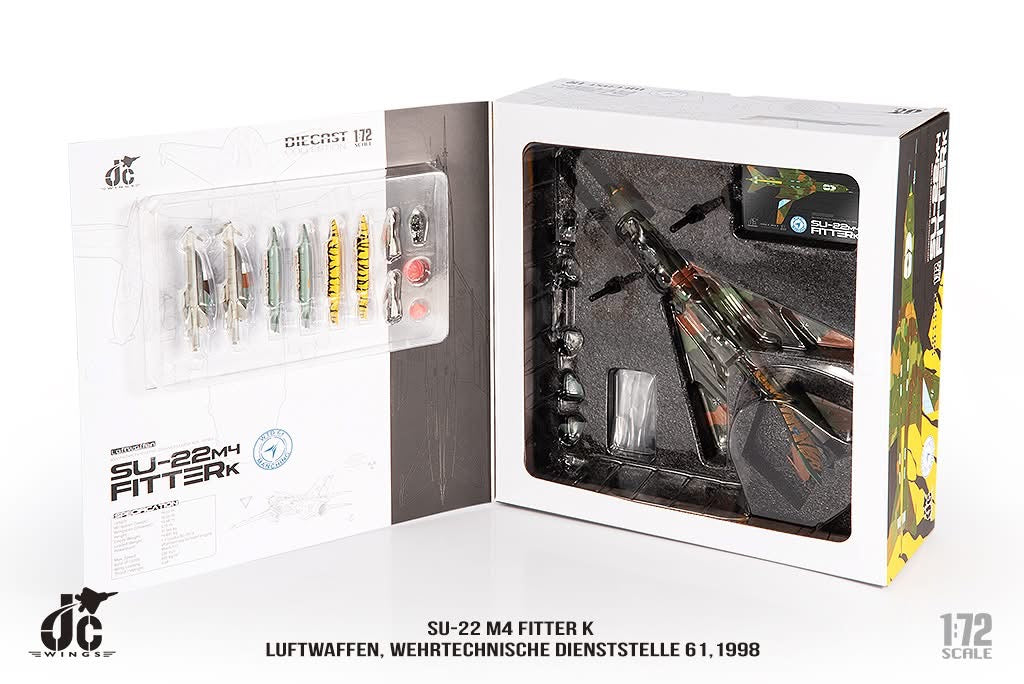 Pre-Order JC Wings JCW-72-SU20-004 1:72 SU-22 M4 Fitter K Luftwaffen, Wehrtechnische Dienststelle 61,1998
