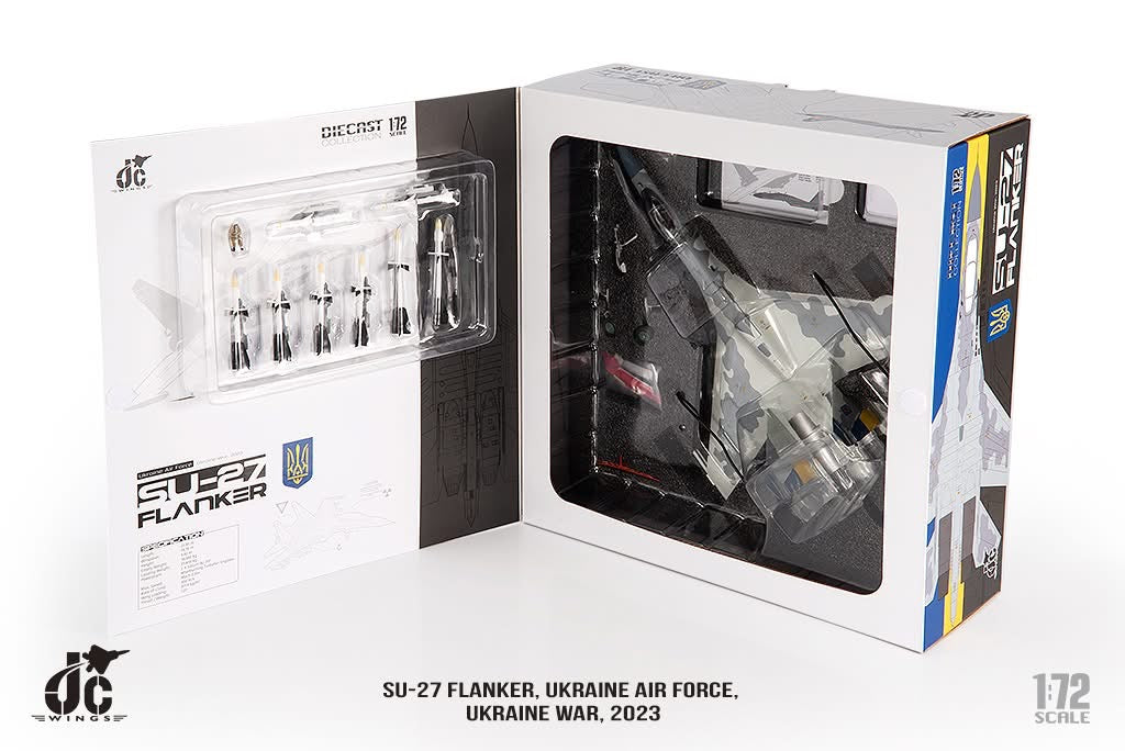 Pre-Order JC Wings JCW-72-SU27-016 1:72 SU-27 Flanker Ukraine Air Force, Ukraine War,2023