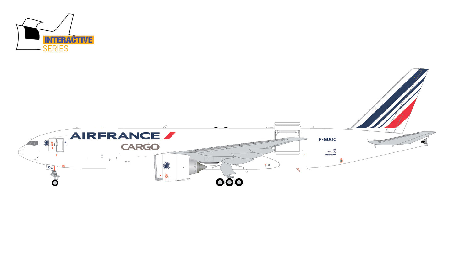 Pre-Order Gemini Jets G2AFR1183 1:200 Air France Cargo B777-200LRF F-GUOC (Interactive Series)