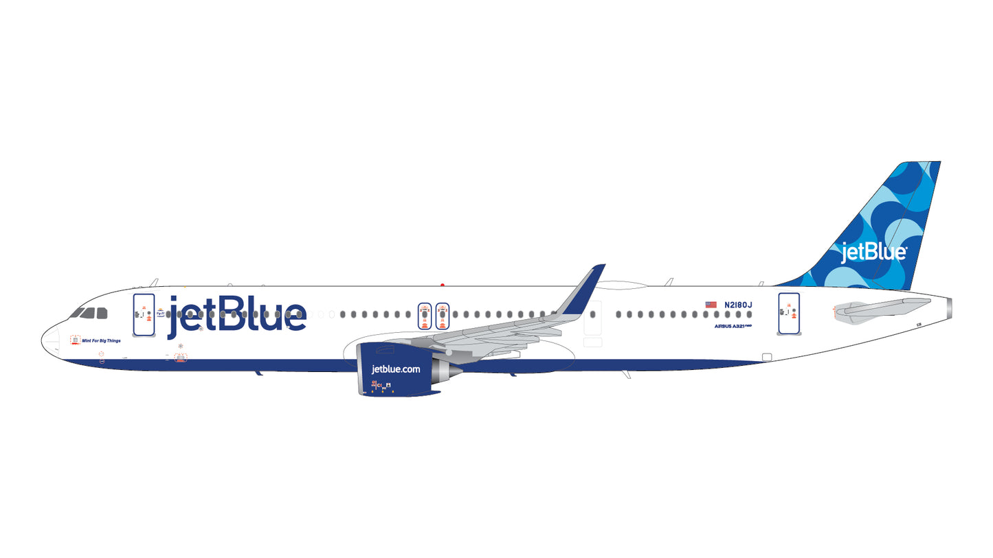 Gemini Jets G2JBU1336 1:200 JetBlue Airways A321neo N2180J “Mint for Big Things”