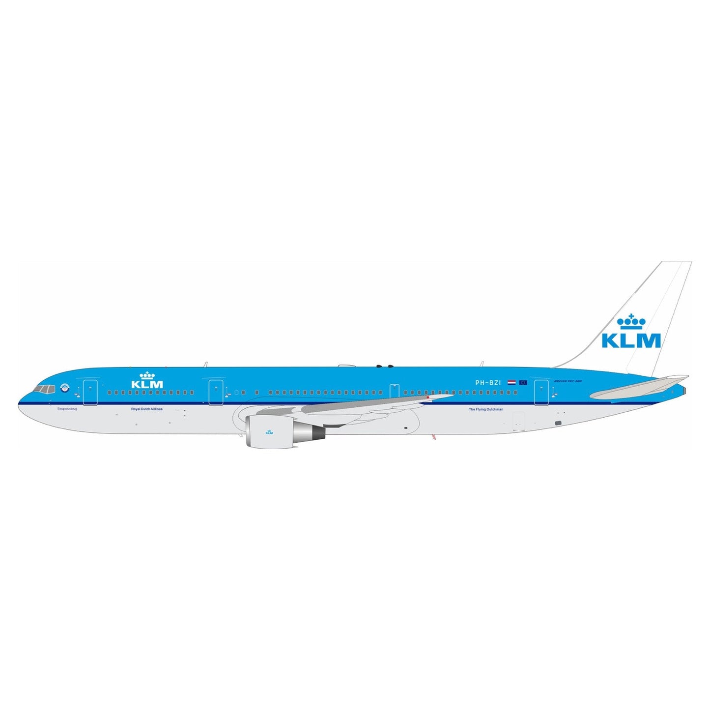 Pre-Order InFlight200 IF763KL0526 1:200 KLM - Royal Dutch Airlines Boeing 767-306/ER PH-BZI