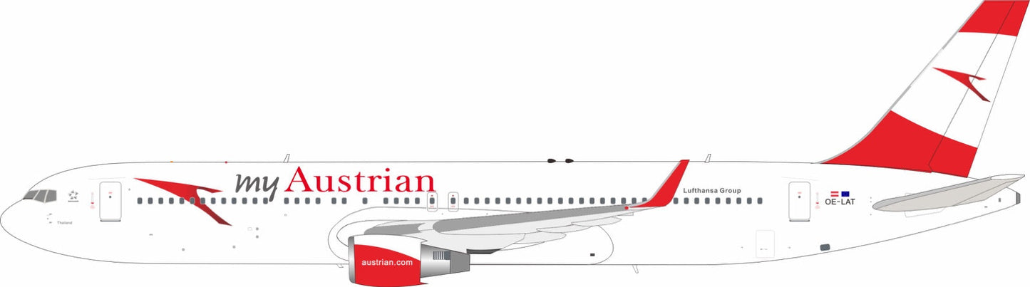 Pre-Order InFlight200 IF763OE0526 1:200 Austrian Airlines Boeing 767-31A/ER OE-LAT