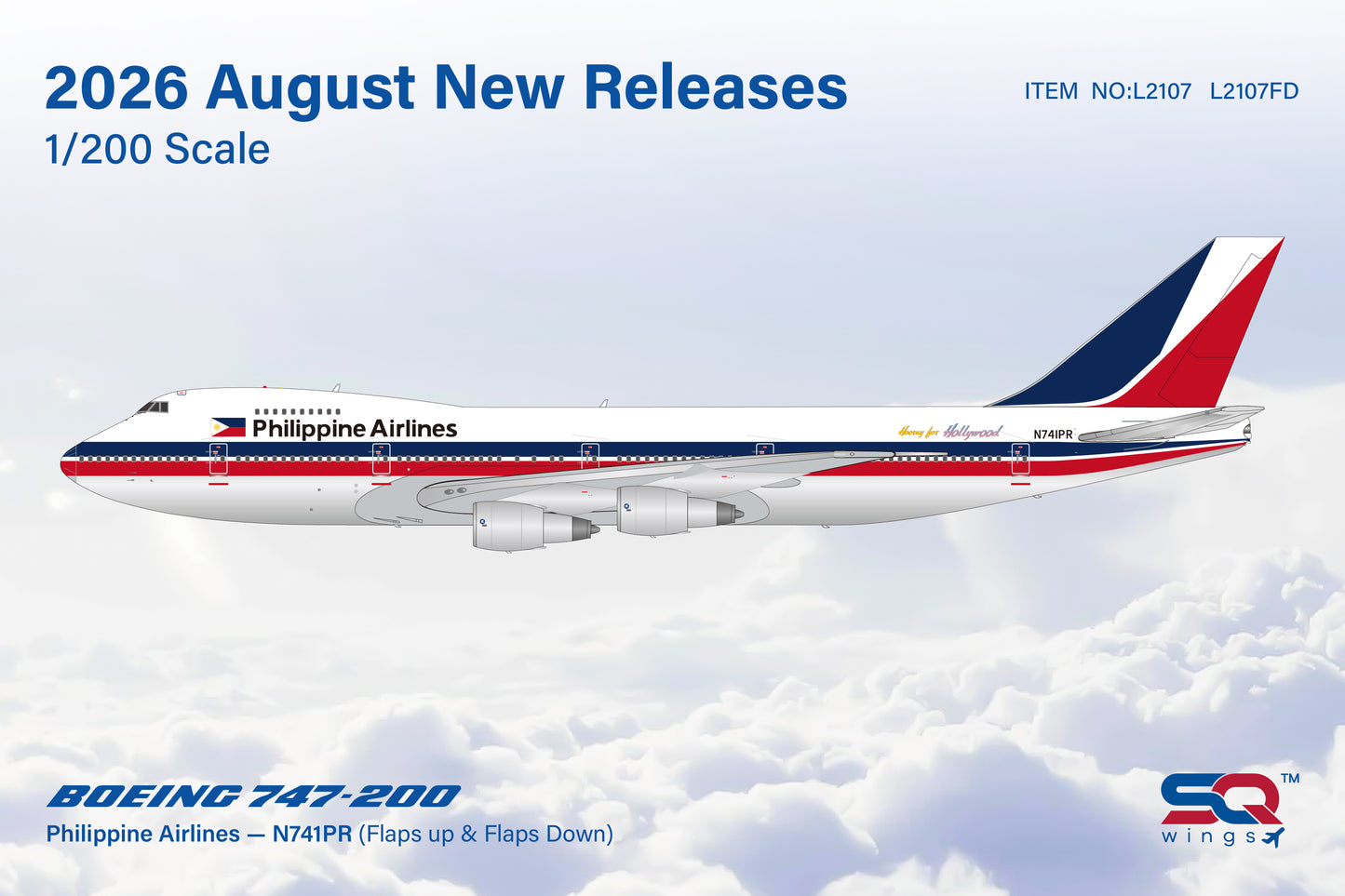 L2107 FD Philippine Airlines B747-200菲律宾