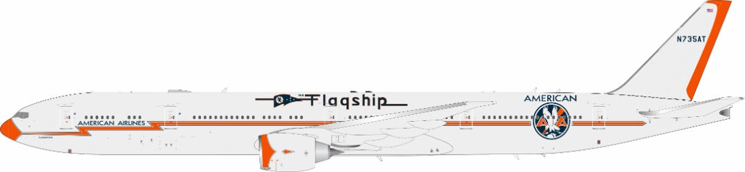 Pre-Order InFlight200 IF773AA100 American Airlines Boeing 777-323/ER N735AT Honoring 100 Years of Flight