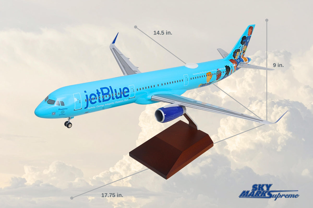 SkyMarks Elite SKR8388 1:100 JetBlue Airbus A321 N970JB BlueUnity