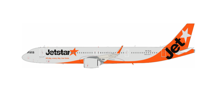 Pre-Order B-Models B-A321-JQ-LQ 1:200 Jetstar Airways Airbus A321-251NX VH-OLQ