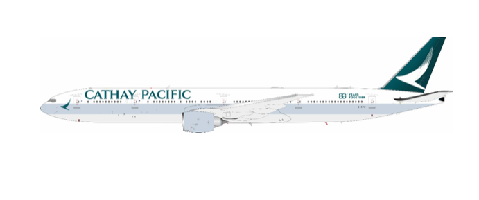 Pre-Order White Box WB-777-3-025L 1:200 777-367ER Cathay Pacific "80 Years Together" – B-KPO