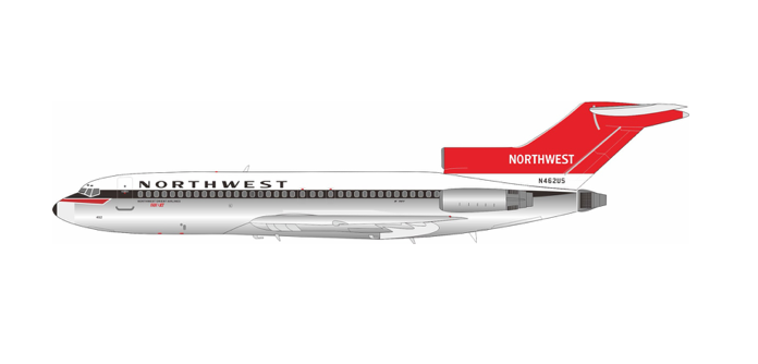 Pre-Order B-Models B-721-NW-462P 1:200 Northwest Orient Airlines Boeing 727-51 N462US POLISHED