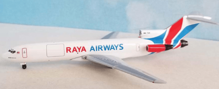 AeroClassics AC411335 1:400 Raya Airways Boeing 727 - 200F 9M - TGH