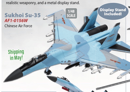 Air Force 1 AF1 - 0156W 1:48 Chinese Air Force SU - 35