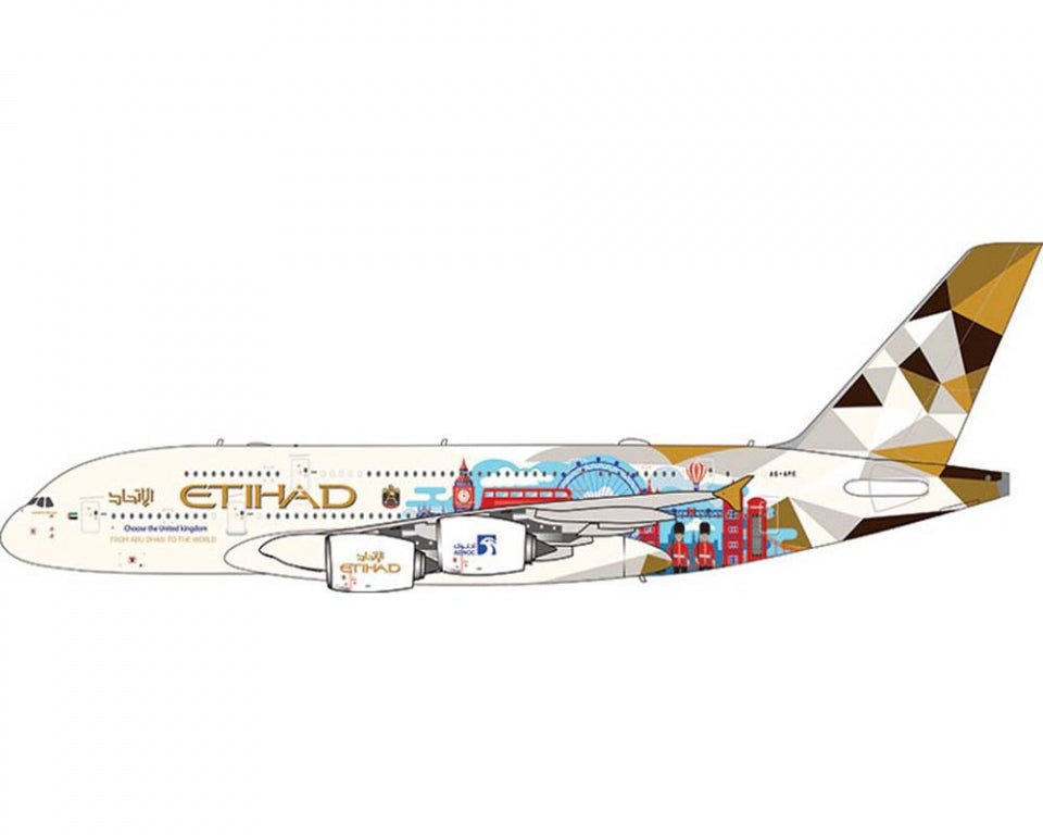 Aviation400 AV429 1:400 Etihad A380 A6 - APE Choose the United Kingdom