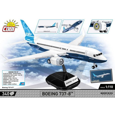 COBI 26608 Boeing 737 - 8 Passenger Jet