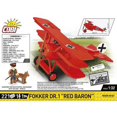 COBI 2996 Fokker Dr.1 Red Baron