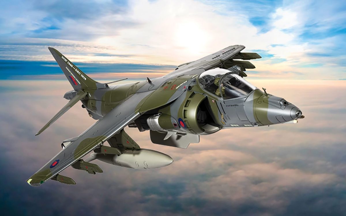 Corgi AA29302 BAe Harrier GR9A 'Ninja 1' RAF Cottesmore Final Flight Retirement Scheme