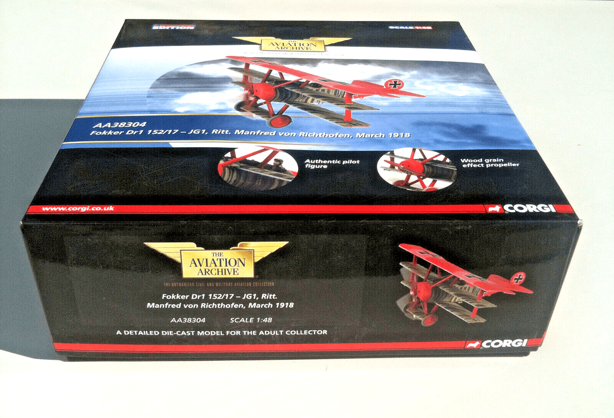 Corgi AA38304 1:48 Fokker Dr.I Triplane JG1, Manfred Von Richtofen, March 1918