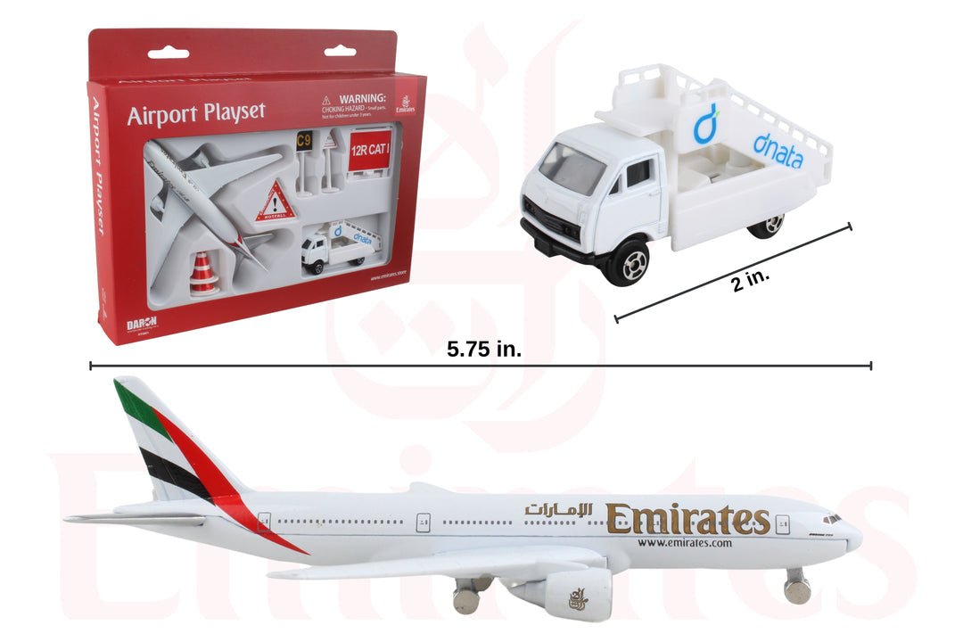 Daron RT9901 Emirates 777 Small Airport Playset