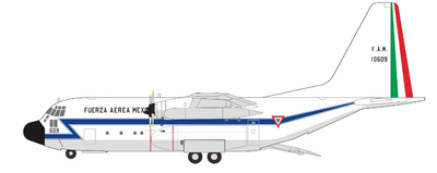 El Aviador EAV609 1:200 Fuerza Aerea Mexico Lockheed C - 130A Hercules (L - 182) 10609