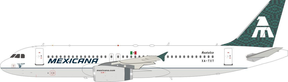 *El Aviador EAVTXT 1:200 Mexicana Airbus A320
