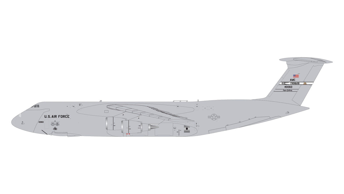 Gemini Jets G2AFO1134 1:200 U.S. Air Force C - 5M Super Galaxy 84 - 0060 "Travis Air Force Base" - MTS Aviation Models