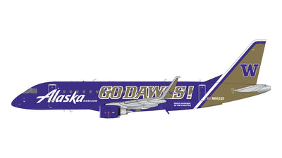 Gemini Jets G2ASA1287 1:200 Alaska Airlines Horizon Air ERJ - 175LR N662QX "Univ. of Washington "Go Dawgs""