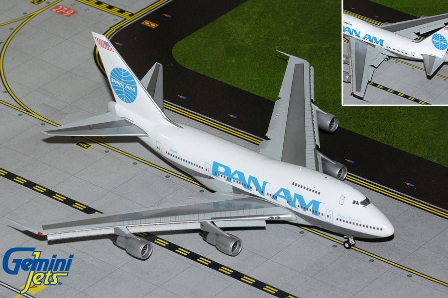 Gemini Jets G2PAA1164F 1:200 Pan American World Airways (Pan Am) Boeing 747SP N531PA (flaps)