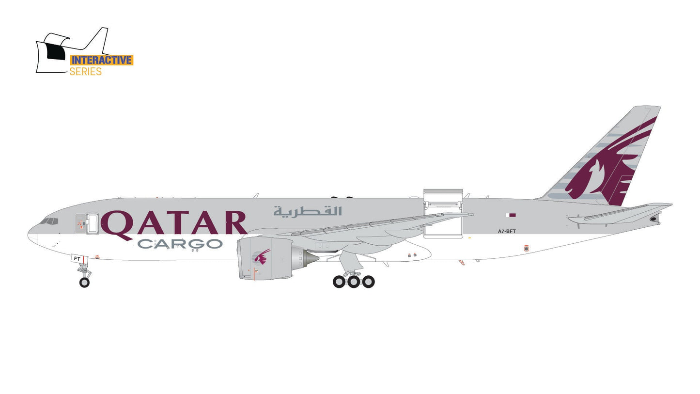 Gemini Jets G2QAC954 1:200 Qatar Airways Cargo B777 - 200LRF A7 - BFT (Interactive Series)