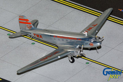 Gemini Jets G2TWA314 1:200 TWA (Transcontinental & Western Air) DC - 3 NC1943 (polished)