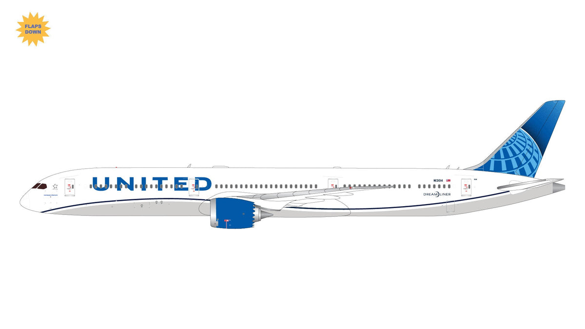 Gemini Jets G2UAL1259F 1:200 United Airlines Boeing 787 - 10 (Flaps Down)