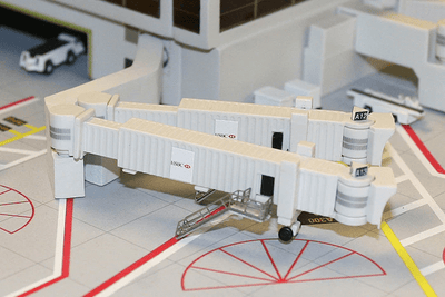 Gemini Jets GJARBRDG2 1:400 Scale Widebody Dual Air Bridge Set (Pack of 3)