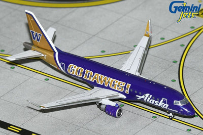 Gemini Jets GJASA2251 1:400 Alaska Airlines/Horizon Air E175LR N662QX Univ. of Washington “Go Dawgs”