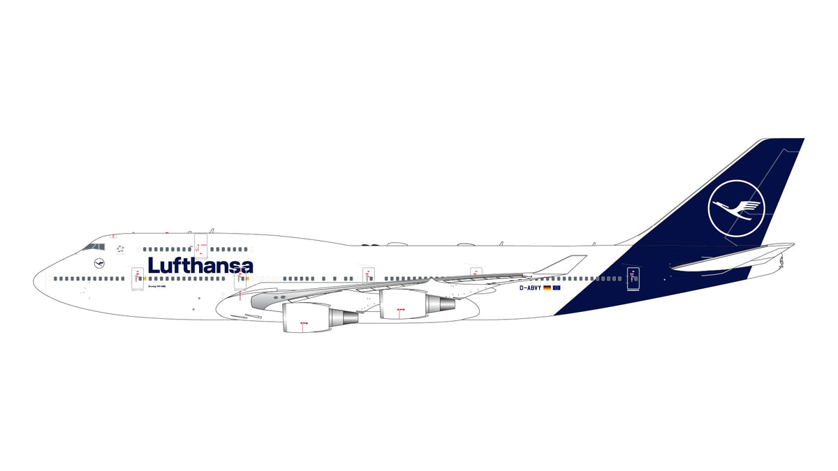Gemini Jets GJDLH2208 1:400 Lufthansa Boeing 747 - 400 D - ABVY