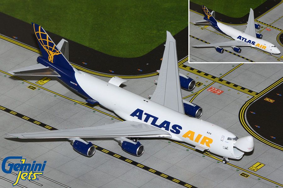 Gemini Jets GJGTI2206 1:400 Atlas Air 747 - 8F N863GT Interactive
