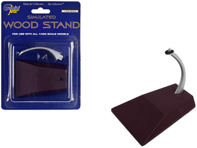 Gemini Jets GJSTD1487 1:400 and 1:200 Narrowbodies Metal Simulated Wood Display Stand