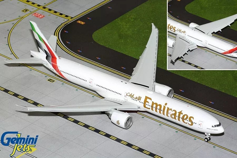 Gemini Jets GJUAE2068F 1:400 Emirates 777 - 300ER A6 - END (Flaps down)