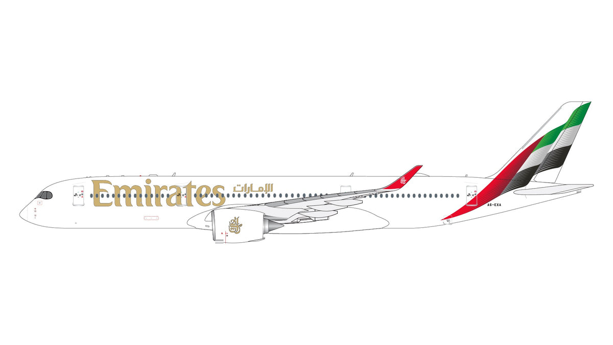Gemini Jets GJUAE2241 1:400 Emirates Airbus A350 - 900 A6 - EX