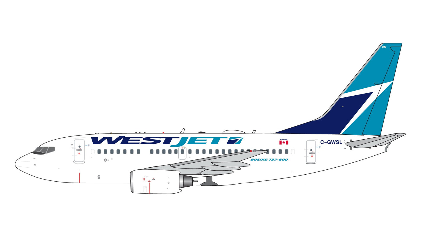 Gemini Jets GJWJA2259 1:400 WestJet Airlines Boeing 737 - 600 C - GWSL