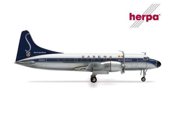 Herpa 552196 1:200 Sabena Convair 440 Metropolitan