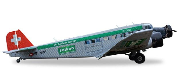 Herpa Wings 019347 - 001 Falken Beer Junker Ju - 52 Reg# HB - HOP