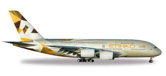 Herpa Wings 527712 1:500 Etihad Airbus A380 A6 - APA