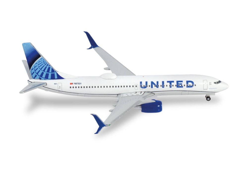 Herpa Wings 533744 - 001 1:500 United Airlines 737 - 800 N87531