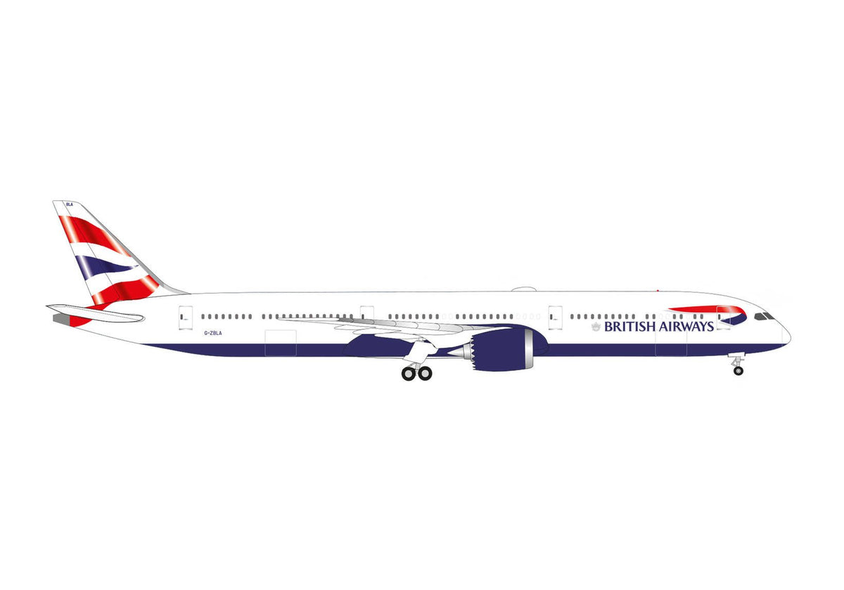 Herpa Wings 534802 1:500 British Airways Boeing 787 - 10 G - ZBLA