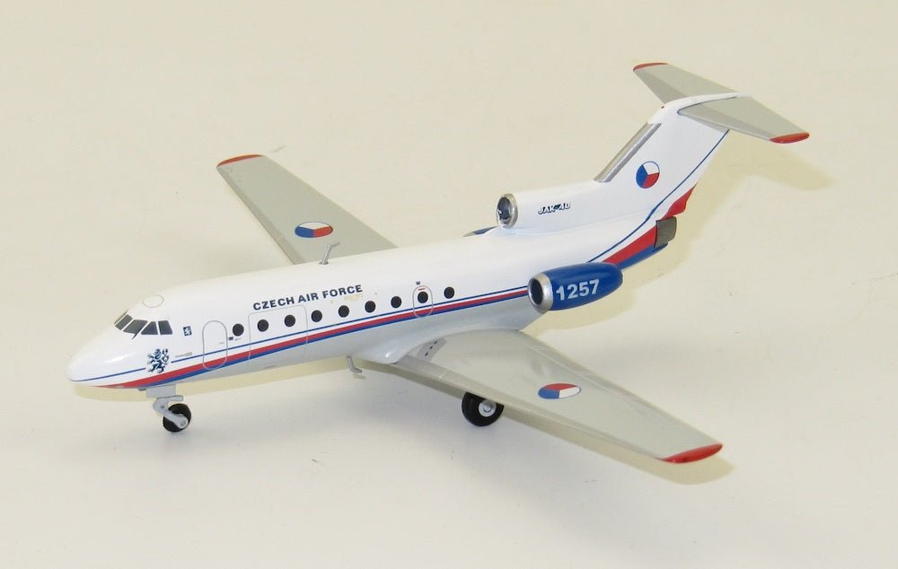 Herpa Wings 559898 Yak - 40 Codling Czech Air Force 241st Transport Sqn, #1257, Kbely Airport, Czech Republic