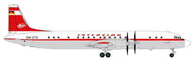 Herpa Wings 572873 1:200 Interflug Ilyushin IL - 18